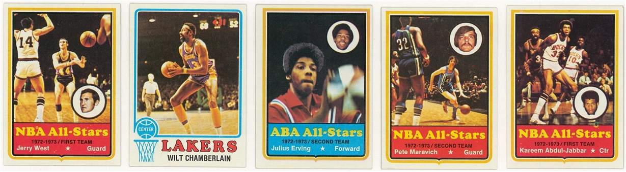 1973-74 Topps Basketball Complete Set (264)